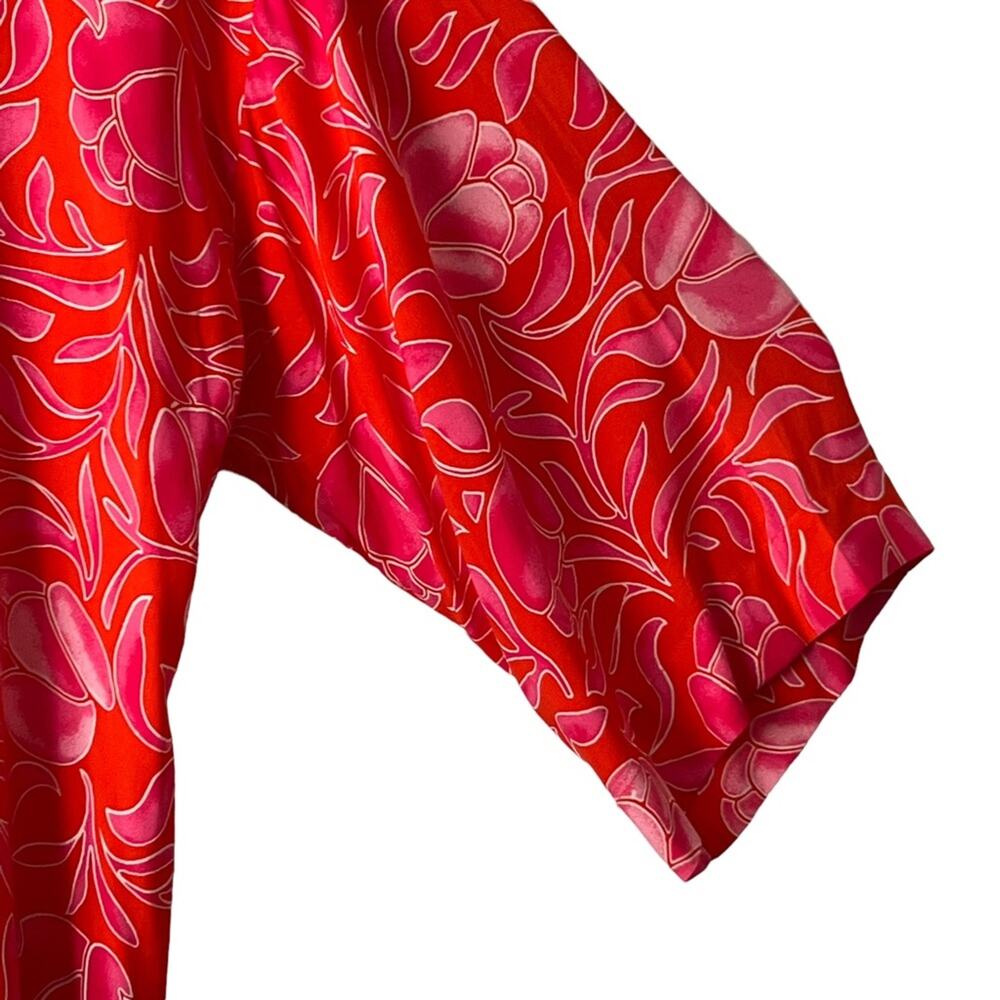 Natori Tulip Floral Print Tunic Beach Cover Up Dress Size XL - Picture 3 of 12